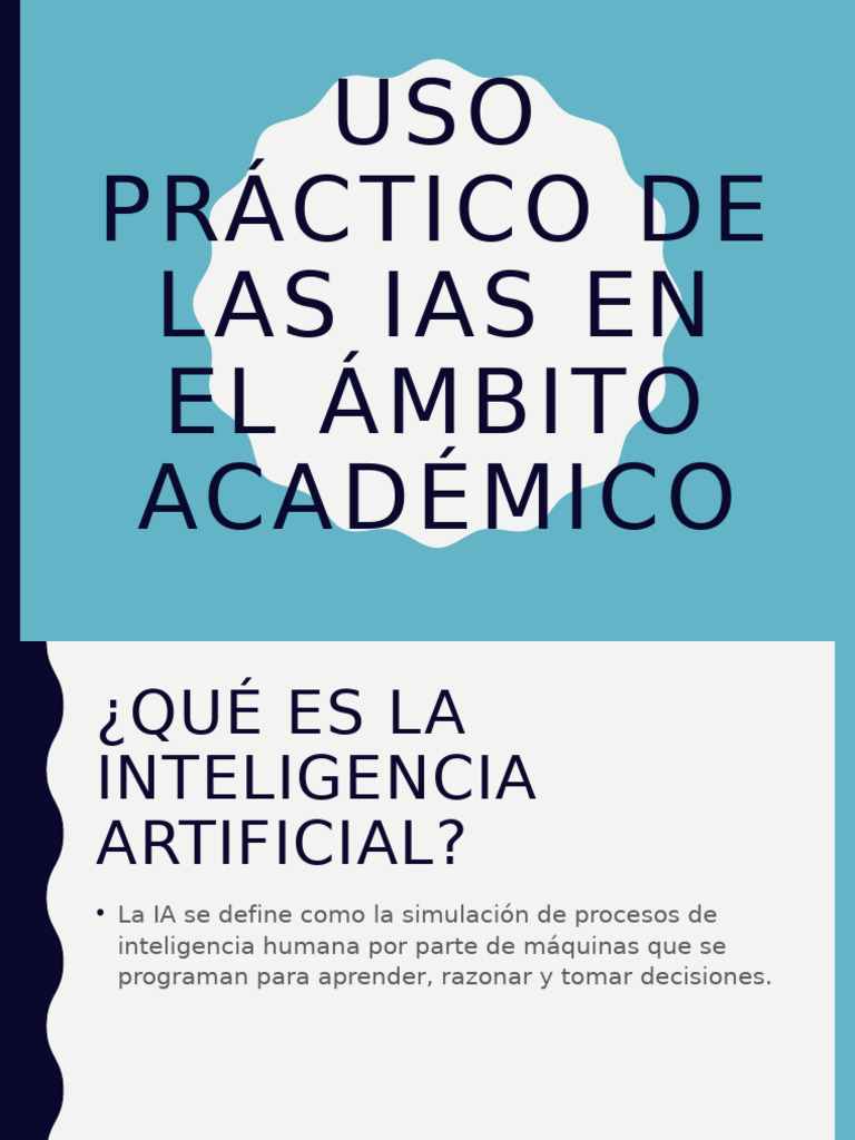 Uso de IA en Educación: Guía Práctica | PDF | Inteligencia artificial ...