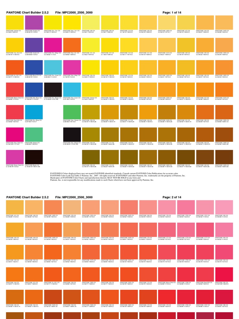 Pantone Pdf Color Impresion
