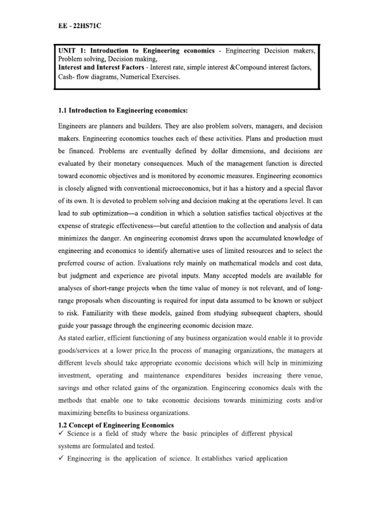 Introduction To Engineering Economics | PDF