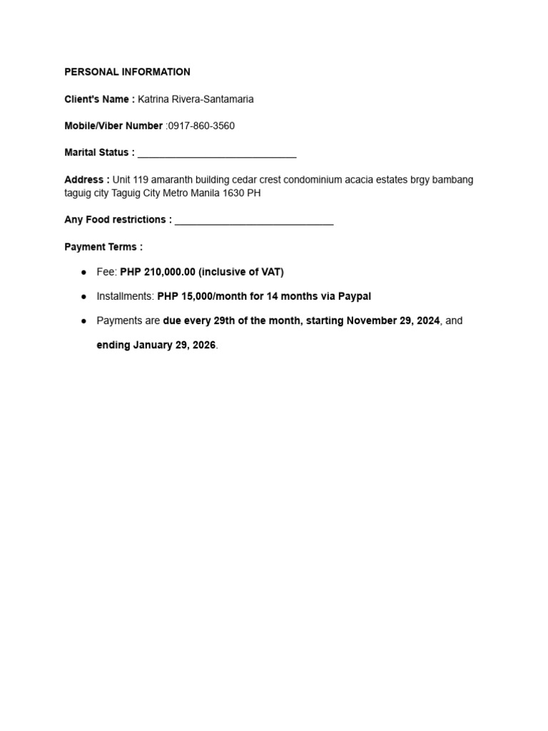 Training Program Agreement Details | PDF | Indemnity | Breach Of Contract
