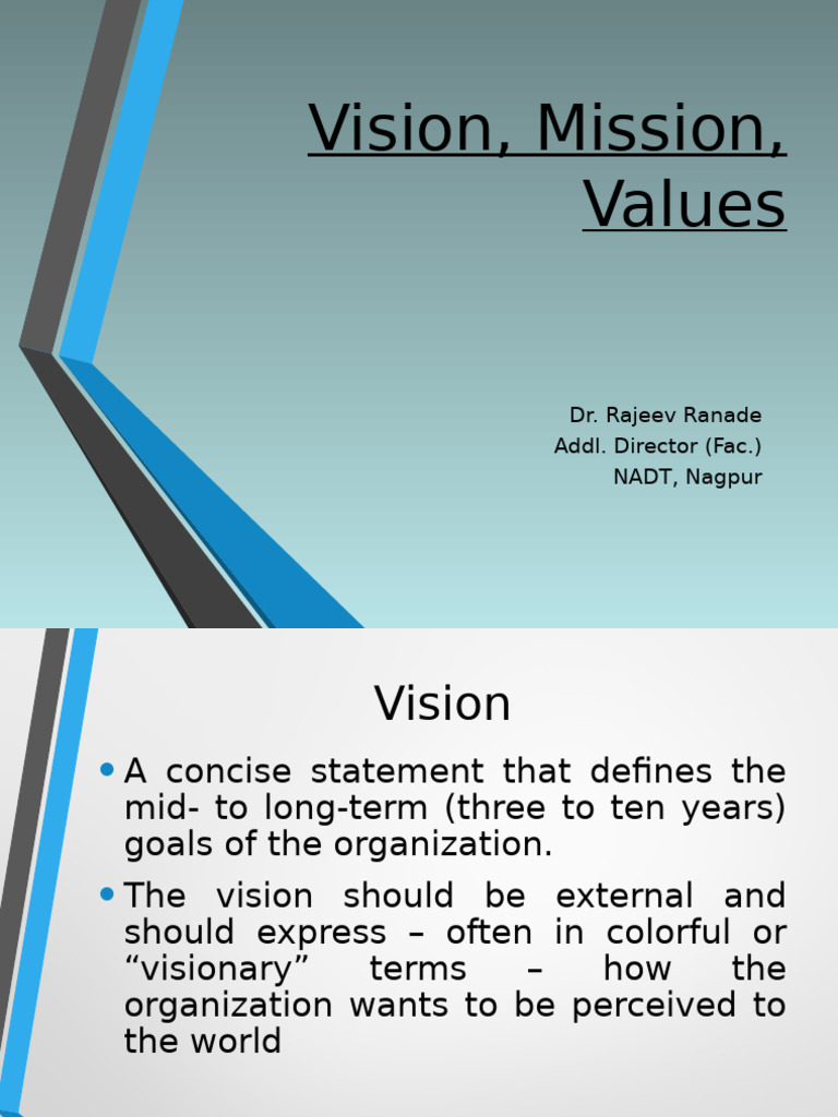 Crafting Vision, Mission, and Values | PDF | Economies | Business