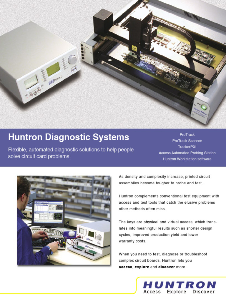 Huntron Diagnostic Systems Overview | PDF | Capacitor | Printed Circuit ...