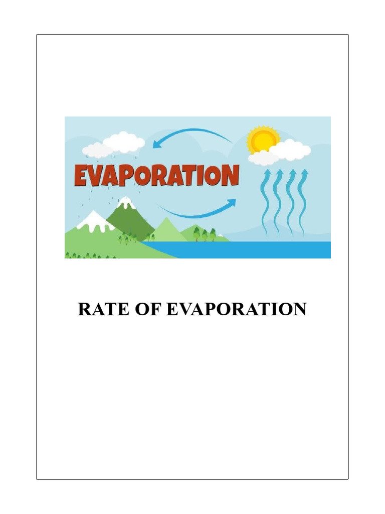 XII Project Rate of Evaporation of Different Liquids-3 | PDF ...