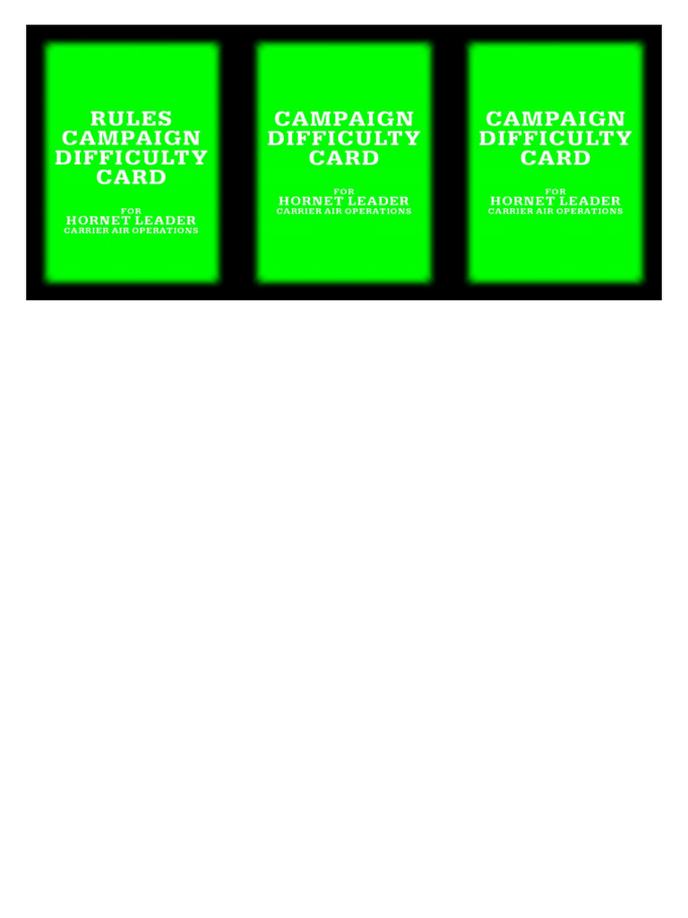 HL CAO Campaign Difficulty Cards V 1.1.1 | PDF
