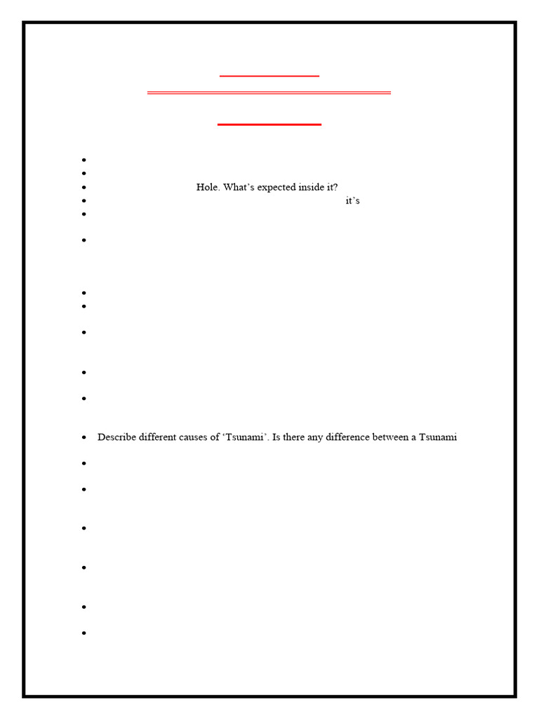 General Science CSS (Past Papers Questions (2016-2021) : I. Physical ...
