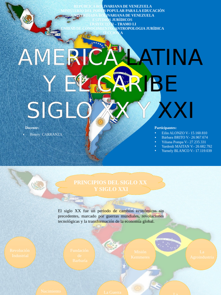 America Latina y El Caribe Siglo XX y Xxi | PDF | America latina ...