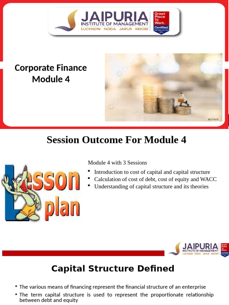 Understanding Capital Structure and WACC | PDF | Cost Of Capital ...