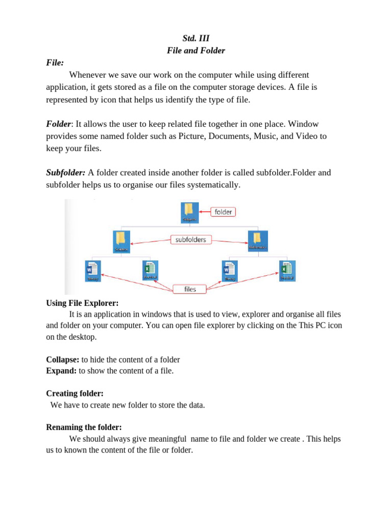 File and Folder Management Basics | PDF