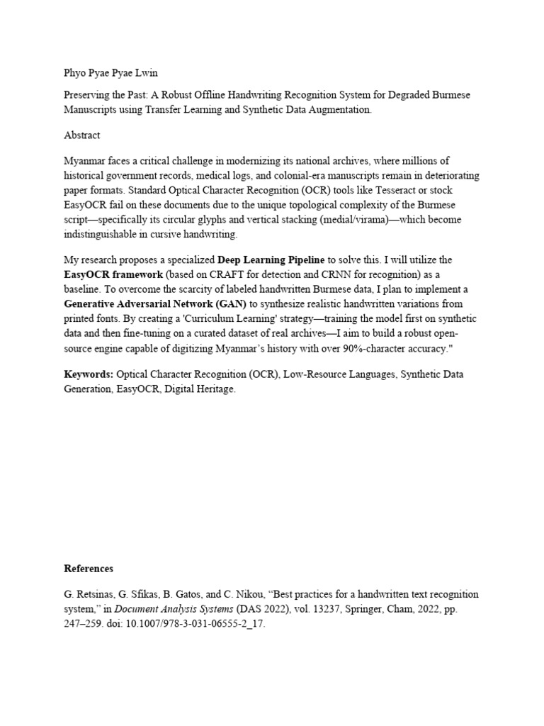 Myanmar OCR | PDF | Optical Character Recognition | Artificial Intelligence