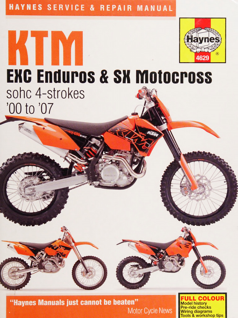 KTM 4-Stroke Enduro & SX Guide | PDF | Vehicle Technology
