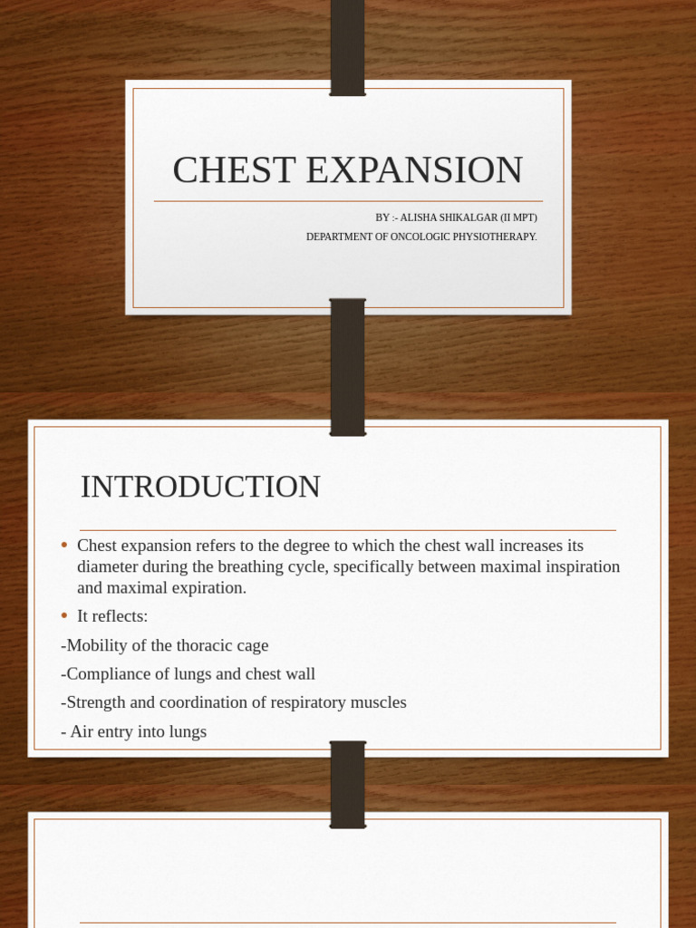 Chest Expansion Assessment in Physiotherapy | PDF | Thorax | Thorax ...