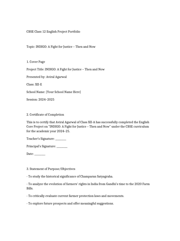 Indigo Project Portfolio (1) | PDF | Mahatma Gandhi