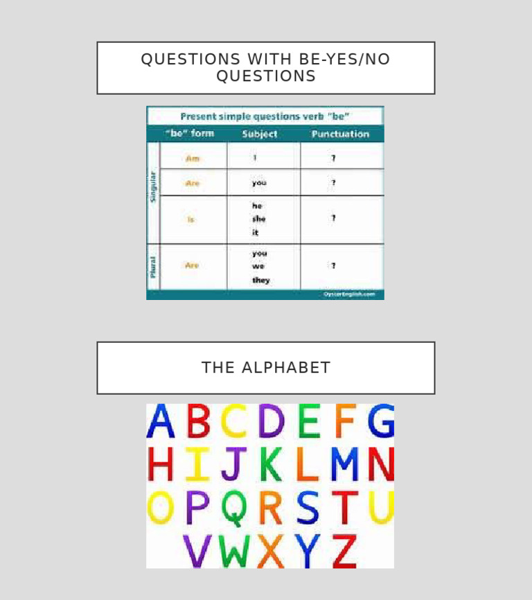 Questions With Be-Yes/No Questions | PDF
