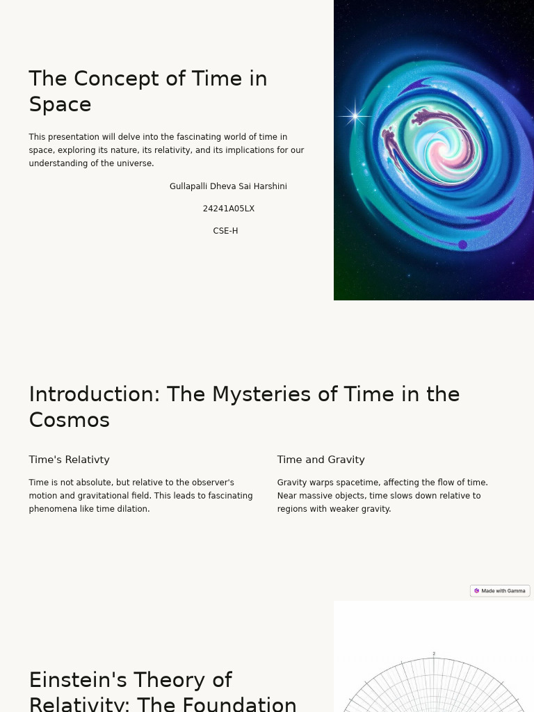 The Concept of Time in Space | PDF | Time | General Relativity