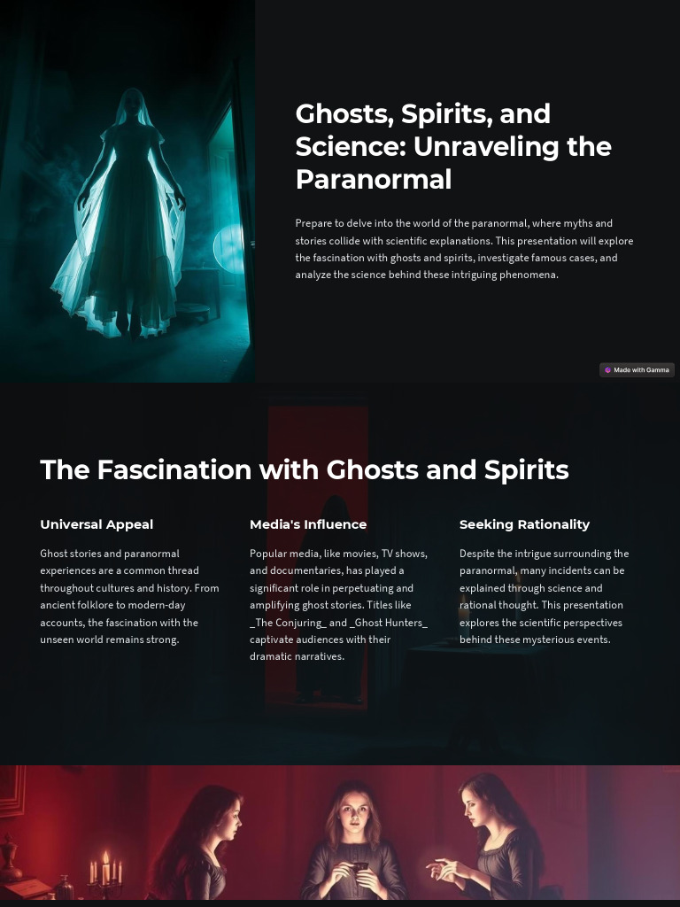 Science Behind Ghosts and Spirits | PDF | Paranormal | Mediumship