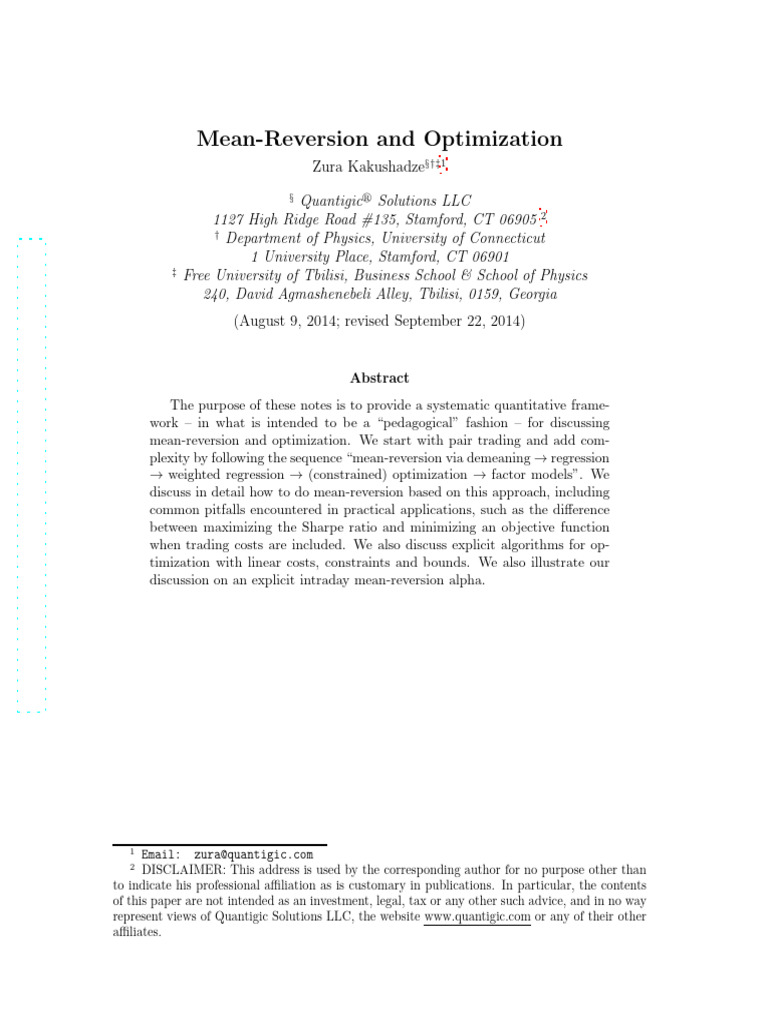 1408.2217v3 | PDF | Matrix (Mathematics) | Mathematical Optimization
