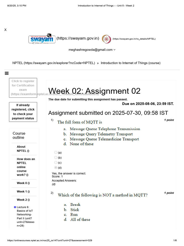 Introduction To Internet of Things - Unit 5 | PDF