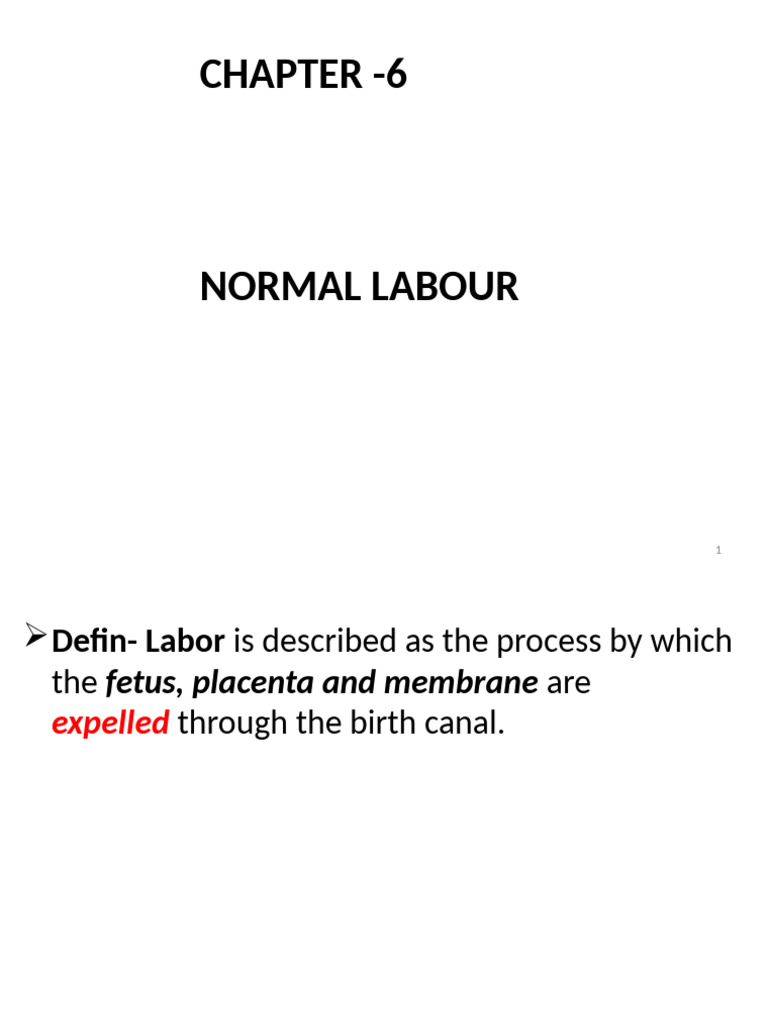 Understanding Normal Labor Stages | PDF | Childbirth | Vagina