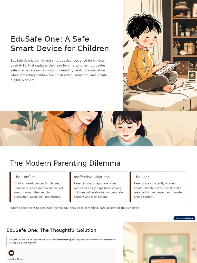 EduSafe-One-A-Safe-Smart-Device-for-Children | PDF | Smartphone ...