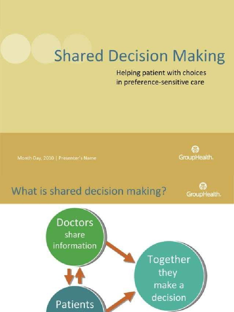 Shared Decision Making | PDF