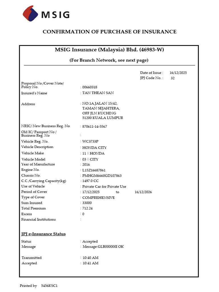 Confirmation 106 | PDF | Malaysia