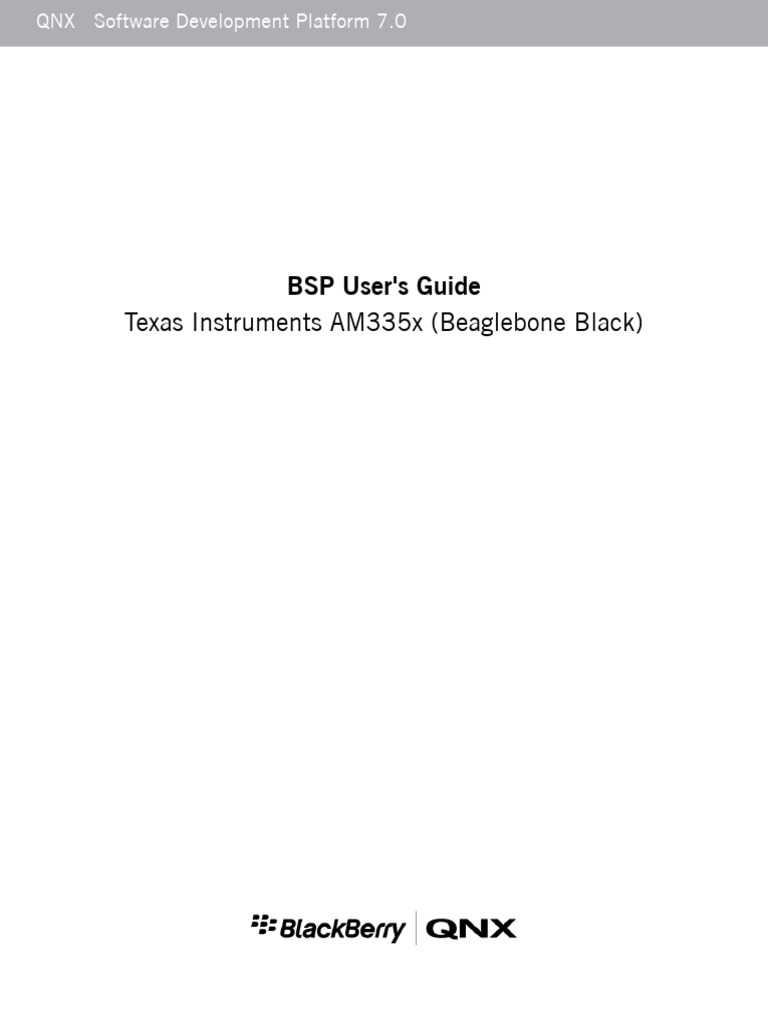 QNX BSP Guide for Beaglebone Black | PDF | Booting | Zip (File Format)