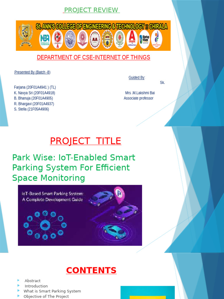 IoT Smart Parking System Overview | PDF | Parking | Internet Of Things