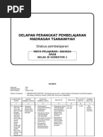 Silabus Bahasa Arab Kls IX