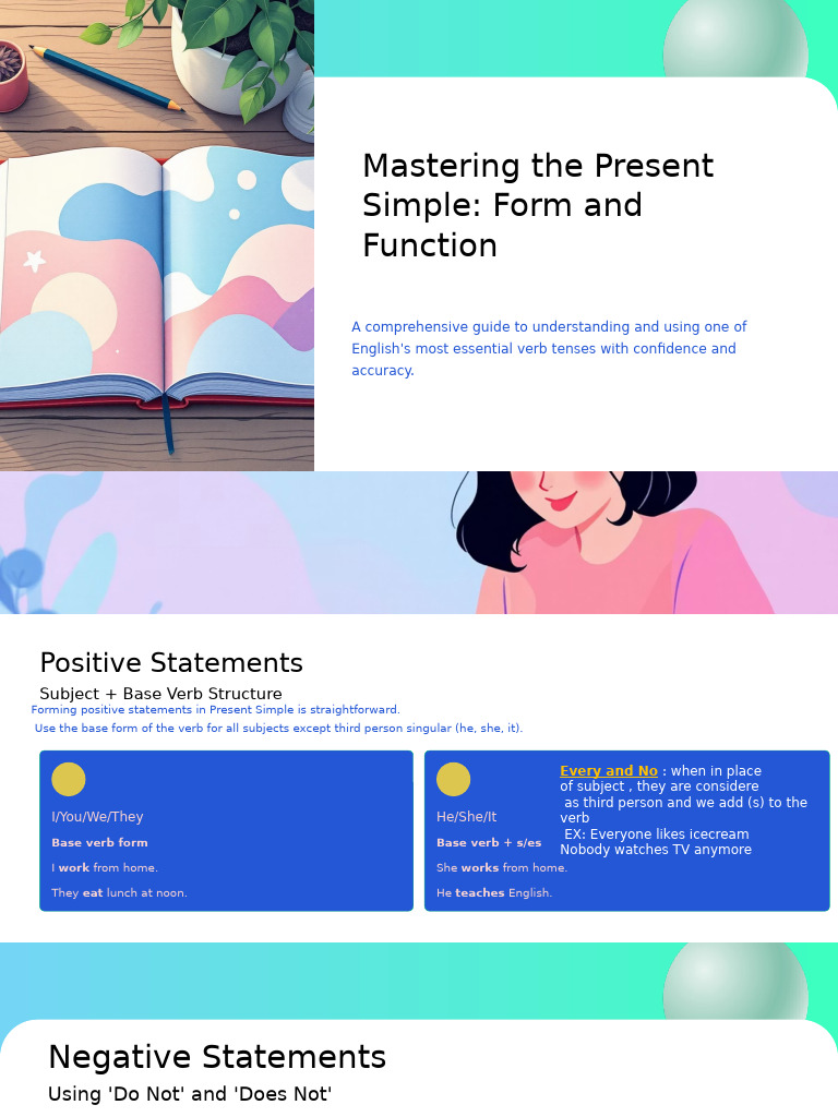Mastering Present Simple Tense Guide | PDF | Verb | Subject (Grammar)