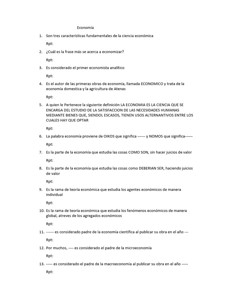 Economía | PDF | Economias | Riqueza