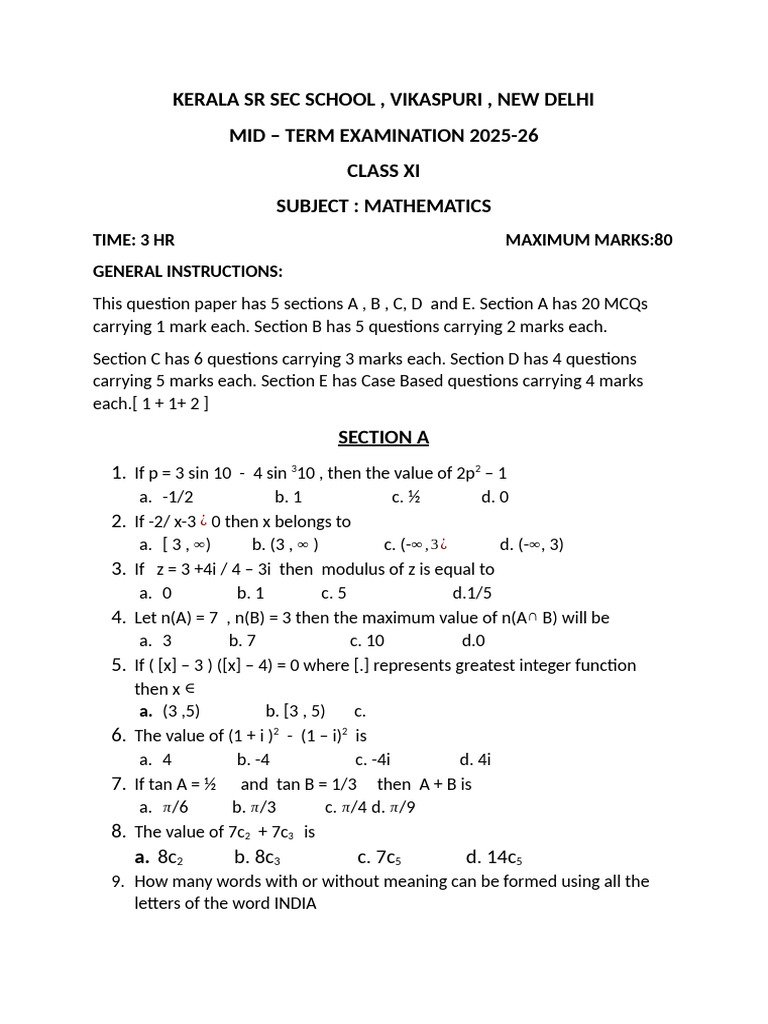 12th MID TERM EXAM | PDF | Chess Theory | Chess