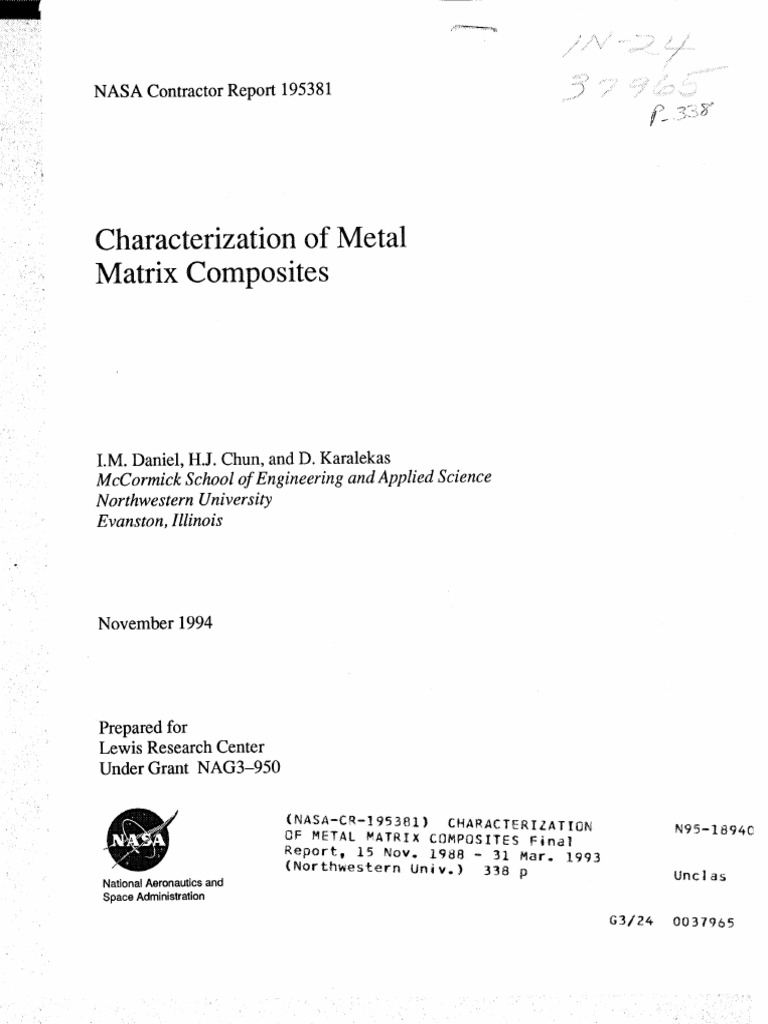 Characterization of Metal Matrix Composites | PDF | Composite Material ...