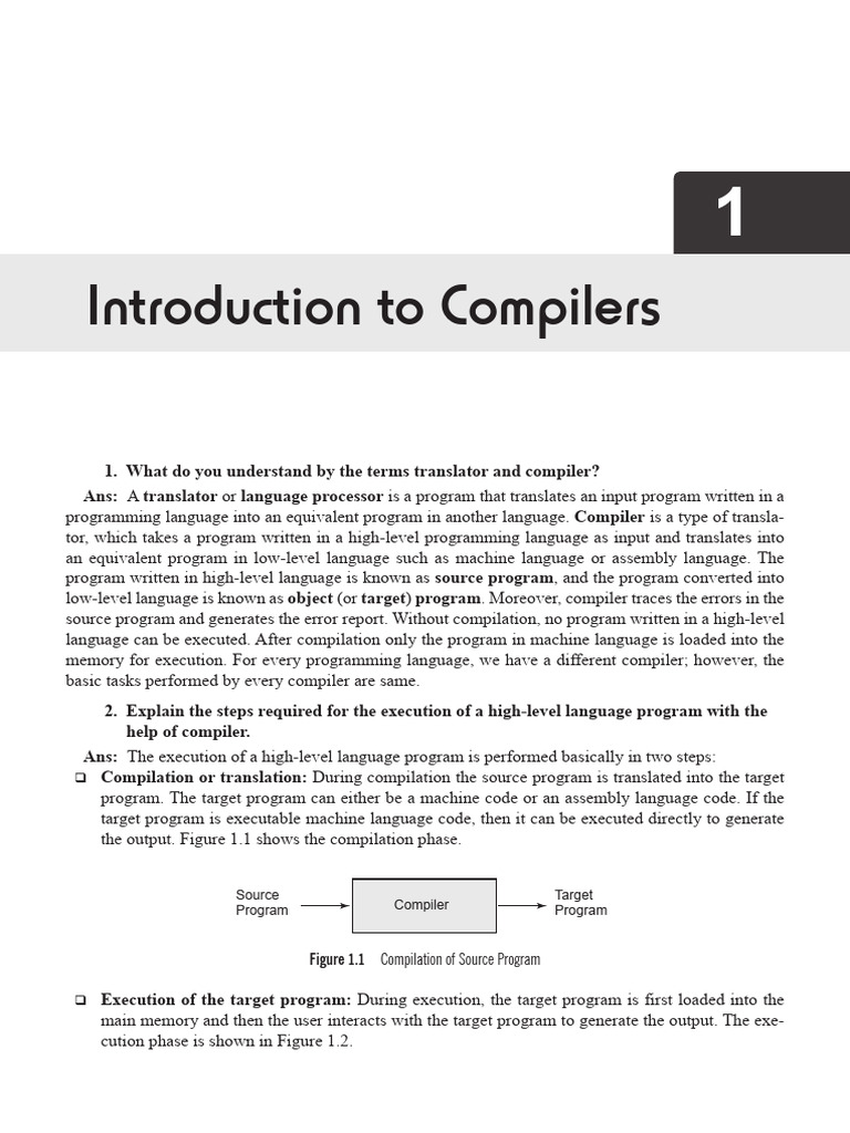Introduction to Compiler Design Basics | PDF | Parsing | Compiler