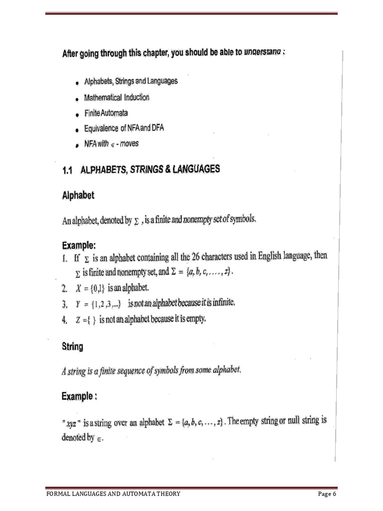 Formal Languages and Automata Theory | PDF | Theoretical Computer ...