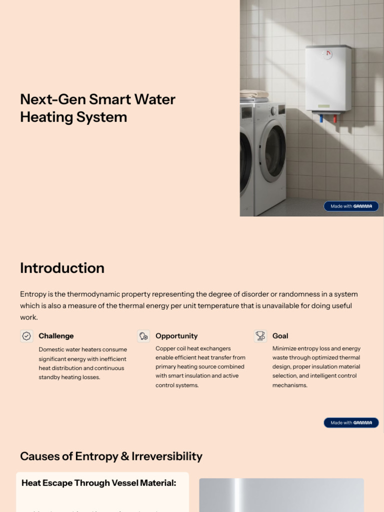 Next-Gen Smart Water Heating Solutions | PDF | Heat | Thermal Insulation