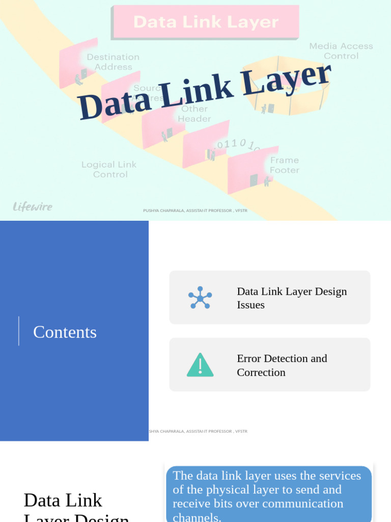 Data Link Layer: Design & Error Control | PDF | Error Detection And ...