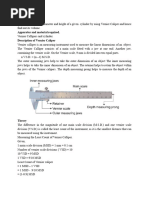 Understanding Vernier Calipers and Errors | PDF | Observational Error