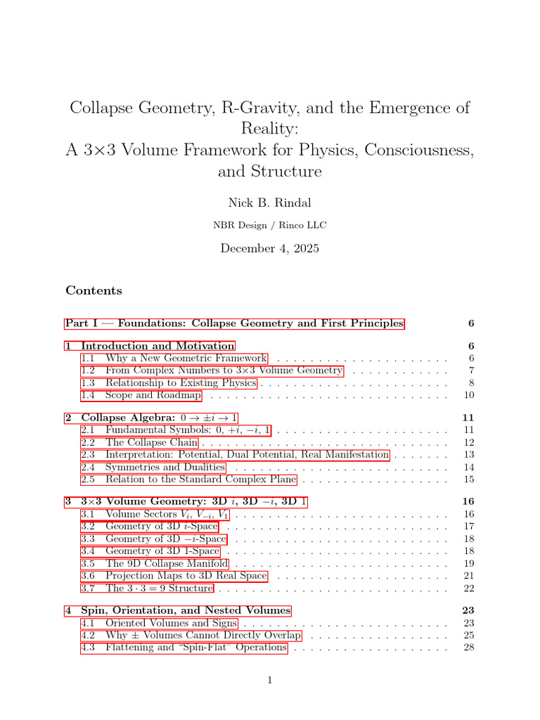 Collapse Geometry and Emergence of Reality | PDF | Geometry | Complex ...