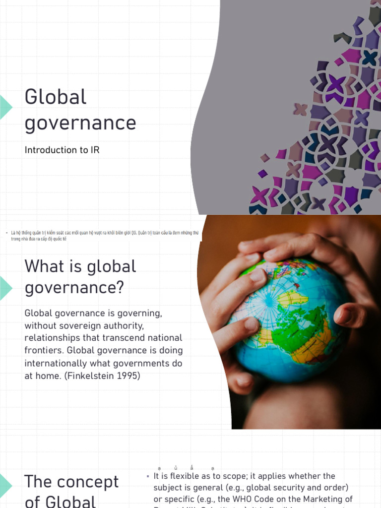 Lecture 8 - Global Governance | PDF