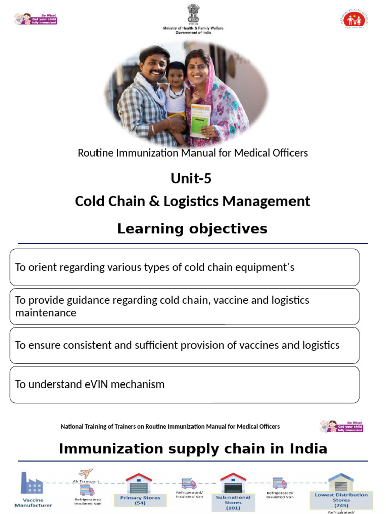 Cold Chain Management for Vaccines | PDF | Temperature | Public Health