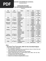 2026 O Level Exam Timetable | PDF