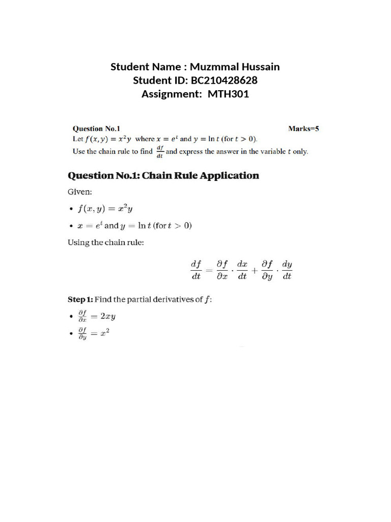 MTH 301 | PDF