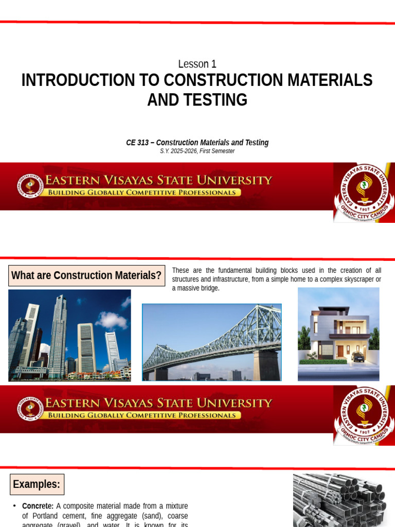 Introduction to Construction Materials | PDF | Concrete | Building ...