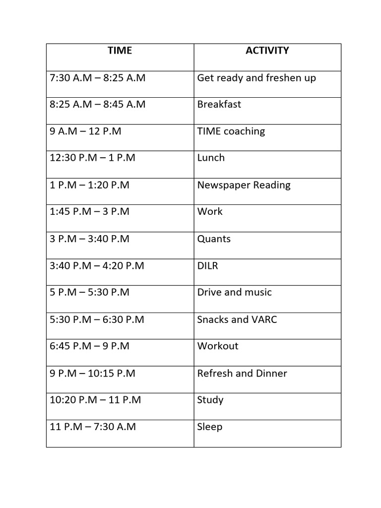 Daily Routine | PDF