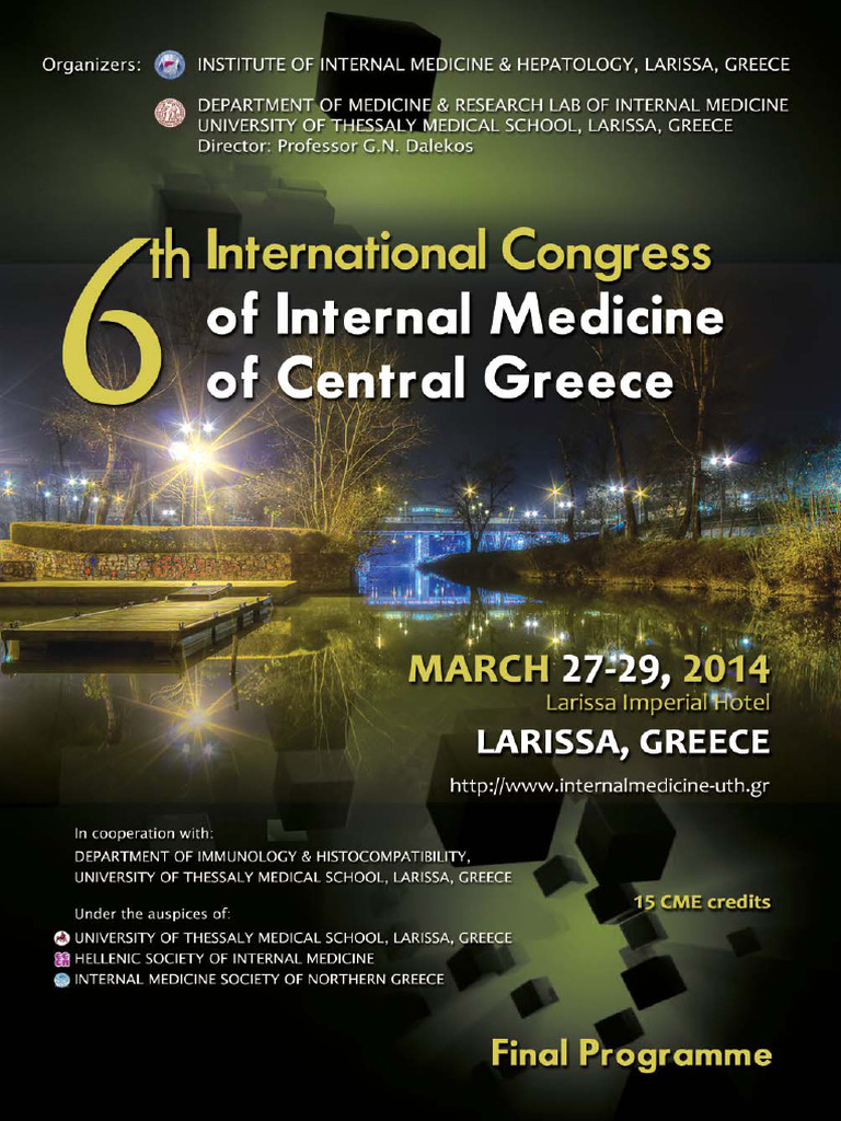 6 TH International Congress Internal Medicine Central Greece 2014 | PDF