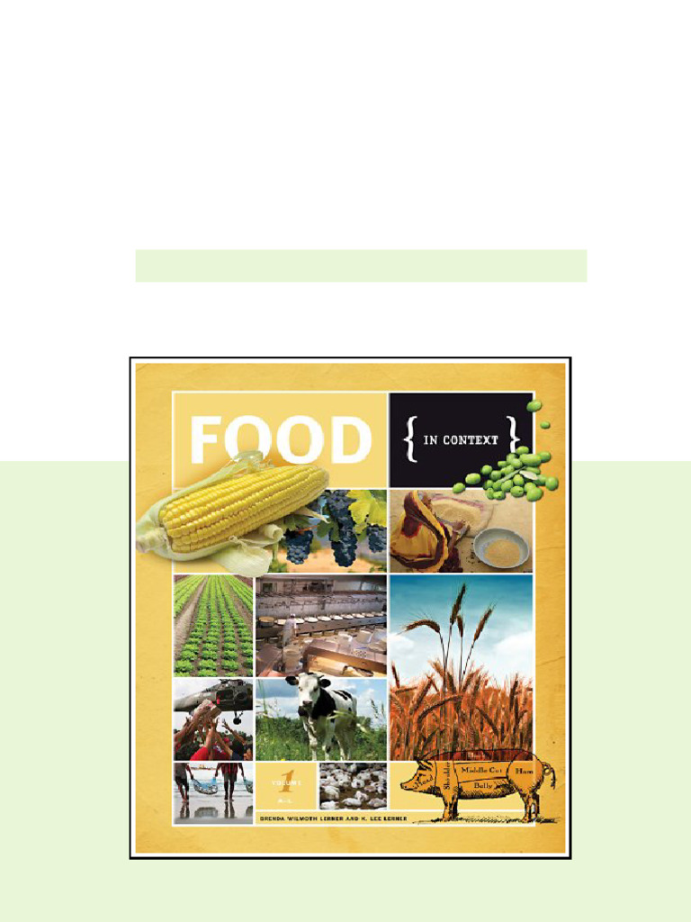 Food in Context Volume 1 2 23rd Edition Brenda Wilmoth Lerner - Ebook ...
