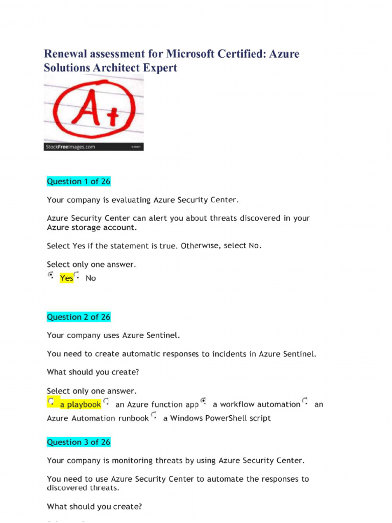 Renewal Assessment For Microsoft | PDF