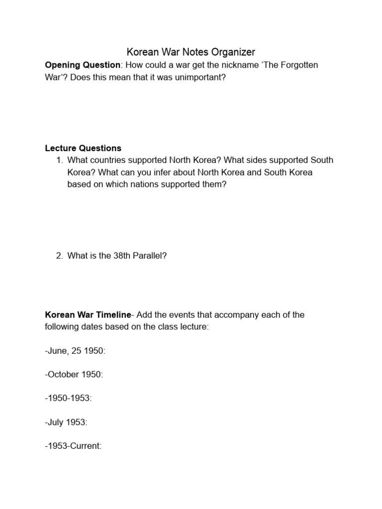 Korean War Overview and Key Insights | PDF | Korean War | Korea
