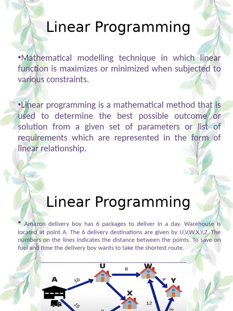 Linear Programming | PDF