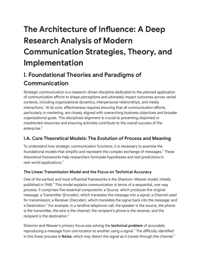 Modern Communication Strategies Analysis | PDF | Communication | Human ...